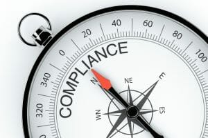Compass Arrow Pointing to Compliance