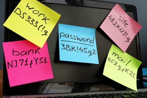 Password management memo sticks